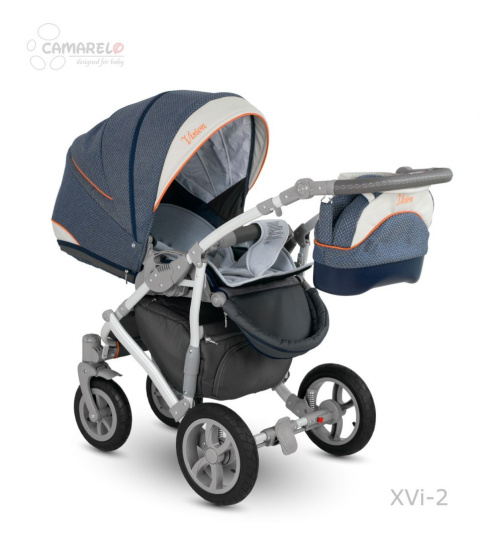 VISION 3w1 CAMARELO Wózek Wielofunkcyjny gondola spacerówka fotelik XVi-2