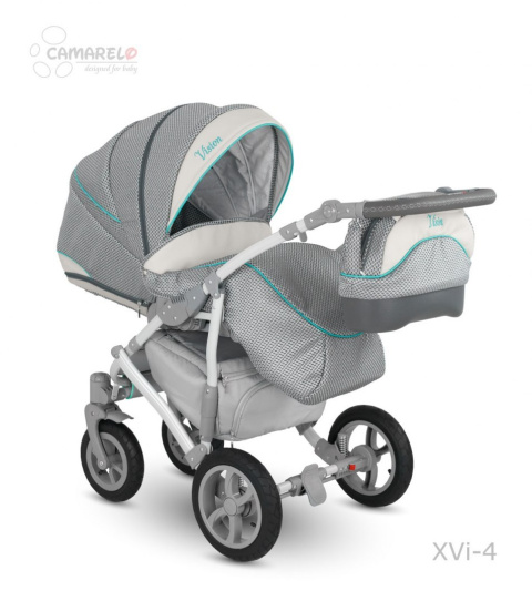 VISION 3w1 CAMARELO Wózek Wielofunkcyjny gondola spacerówka fotelik XVi-4