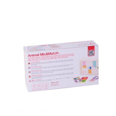 CLASSIC WORLD Drewniana Układanka Gra Domino ze Zwierzątkami