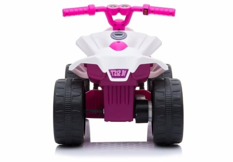 Quad na akumulator TR1805 Biało-różowy