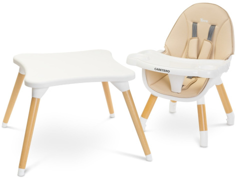 CARETERO TUVA KRZESEŁKO DO KARMIENIA 2w1 - BEIGE