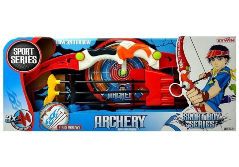 Łuk dla dzieci z bezpiecznymi strzałkami i tarczą