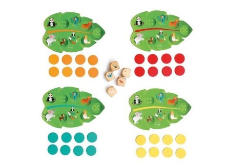 Gra planszowa dla 4 latków - Scratch Lotto Bingo Dżungla YAM