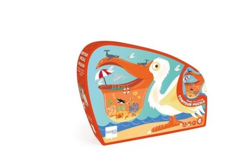 Scratch, Puzzle konturowe Pelikan 24 elem.