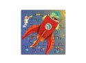 Scratch, Puzzle magnetyczne - książka podróżna Rakieta i kosmos 2 obrazki 40 elem.
