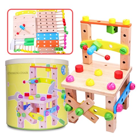 WARSZTAT KRZESŁO W WIADERKU