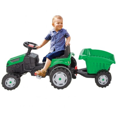 WOOPIE Traktor na Pedały Farmer GoTrac MAXI z Przyczepą Ciche Koła