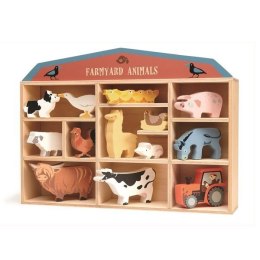 Drewniane figurki do zabawy - zwierzęta na farmie, Tender Leaf Toys