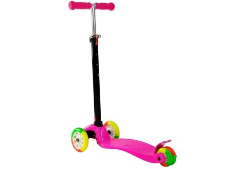 Hulajnoga Dziecięca Trójkołowa Balansowa Model 913 Różowa