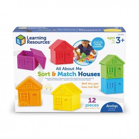 Learning resources, domki, figurki do nauki kolorów i LEARNING RESOURCES