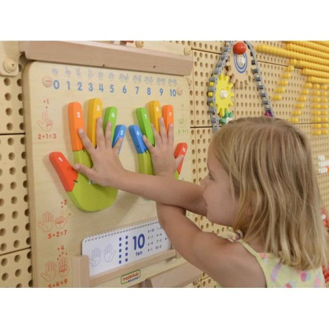 MASTERKIDZ Nauka Liczenia Ścienna Tablica Sensoryczna Flex Montessori