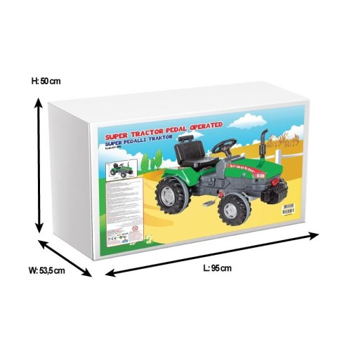 WOOPIE Traktor na Pedały Farmer ClassicTrac z Klaksonem Ciągnik