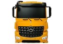 Ciężarówka Burtowa Laweta Mercedes Arocs Zdalnie Sterowana 2.4 GHz Żółta