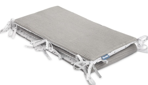 Cienki ochraniacz do łóżeczka Wafel Sensillo - DMUCHAWCE GRAFITOWY