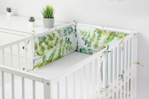 Cienki ochraniacz do łóżeczka Wafel Sensillo - EUKALIPTUS MIĘTOWY