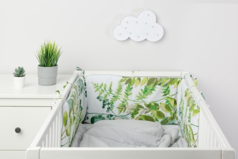 Cienki ochraniacz do łóżeczka Wafel Sensillo - EUKALIPTUS MIĘTOWY