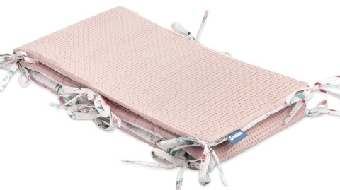 Cienki ochraniacz do łóżeczka Wafel Sensillo - HIPOPOTAMY RÓŻOWY