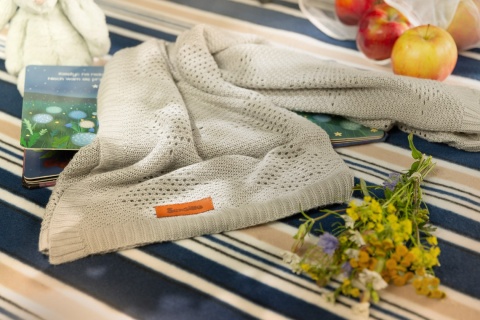 Kocyk Bambusowy BAMBUS 100% 100X80cm Sensillo - Szary