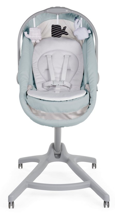 BABY HUG AIR ANTIGUAN SKY 4w1 leżaczek kołyska krzesełko do karmienia Chicco