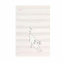 Średni zeszyt - felines - koty - stay pawsitive (pink) SANTORO LONDON