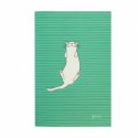 Średni zeszyt - koty - feline fine (bold green) SANTORO LONDON