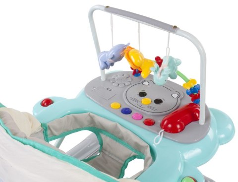 Chodzik kotek z pałąkami - turkusowo szary