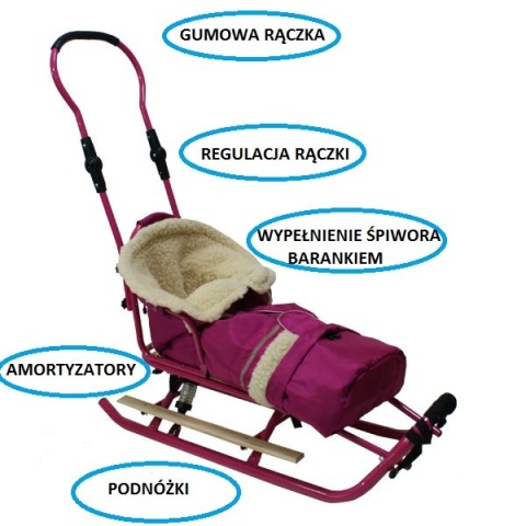 Mikrus SANKI KOLOROWE ZE ŚPIWORKIEM W KOLORZE