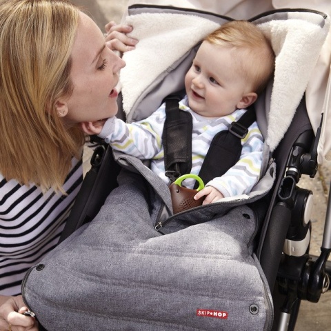 Skip Hop - Śpiworek 3 sezony Heather Grey, 0-12 m-cy