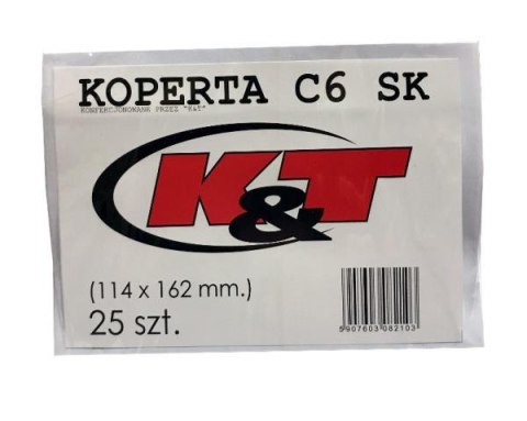 Koperta C6 SK biała /25 folia