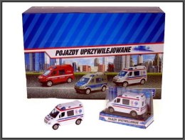 Mini Van Pogotowie 8cm w pudełku HIPO, p24 mix cena za 1 szt