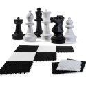 Szachy Ogrodowe XXL Gigantyczny Zestaw z szachownicą Rolly Toys 64cm