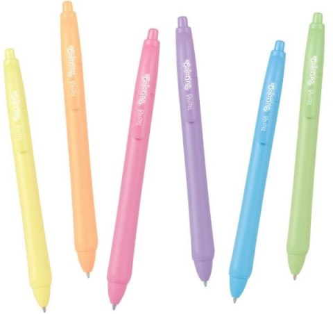 Długopis kulkowy niebieski Pastel Colorino p36 86983 mix cena za 1szt
