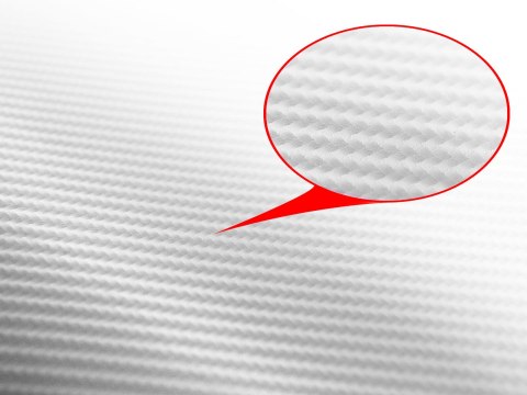 Folia rolka carbon 4D biała 1,52x30m