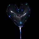 Balon LED świecący na powietrze/hel serce PL