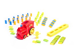 Pociąg Lokomotywa Kolejka Układająca Domino Zabawka na Prezent dla Dzieci