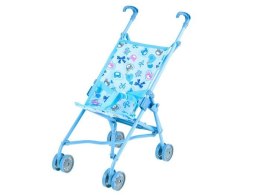 Wózek spacerowy spacerówka dla lalek 55x26,5x51 cm niebieski