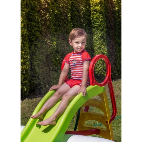 WOOPIE Duża Zjeżdżalnia Sunny 180 cm z Natryskiem Wodnym Ślizg Wodny