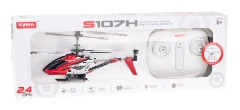Helikopter zdalnie sterowany na pilota RC SYMA S107H 2.4GHz RTF czerwony