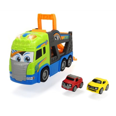 DICKIE Happy Samochód Laweta Scania 42 cm + 2 Auta