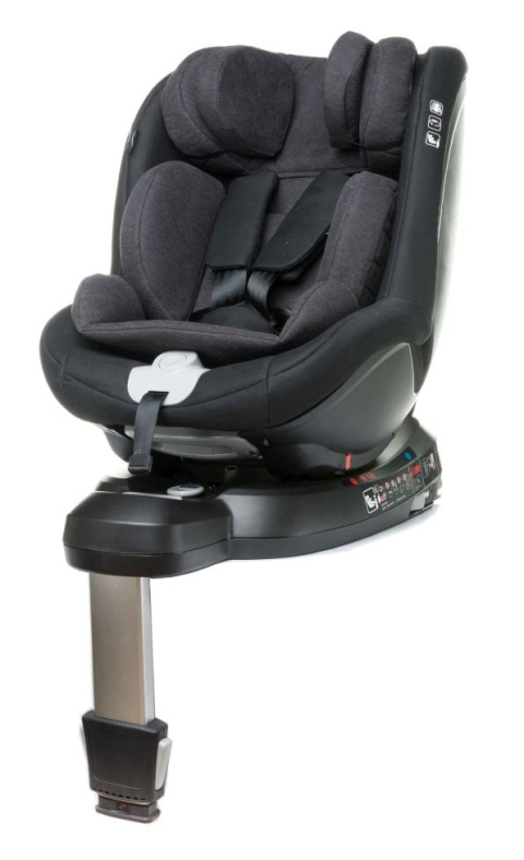 NANO-FIX 4Baby Fotelik samochodowy 360° 0-18 kg I-size - GRAPHITE