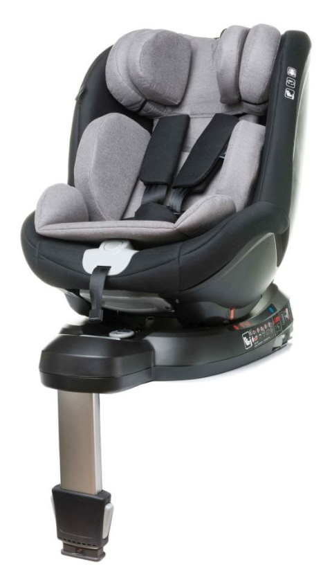 NANO-FIX 4Baby Fotelik samochodowy 360° 0-18 kg I-size - GREY