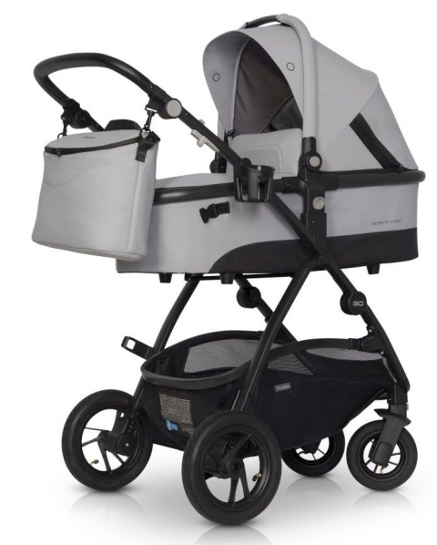 OPTIMO 3w1 EasyGO do 22 KG wózek głęboko-spacerowy z fotelikiem Starter 0m+ - Pearl