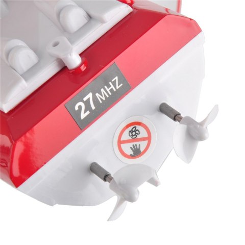 Łódź zdalnie sterowana na pilota RC 4CH mini CP802 czerwona