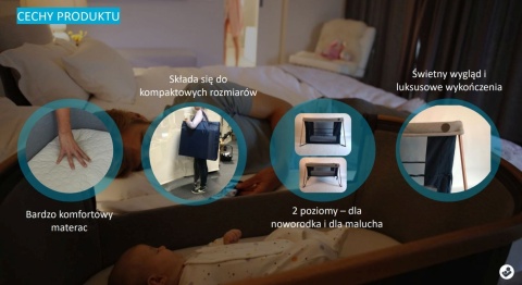 IRIS Maxi-Cosi Kompaktowe Łóżeczko turystyczne 2w1 - ESSENTIAL GREY