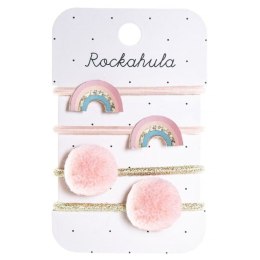 Rockahula Kids - 4 gumki do włosów Dreamy Rainbow