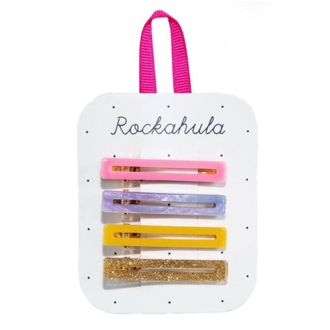 Rockahula Kids - 4 spinki do włosów Retro Bar Rainbow
