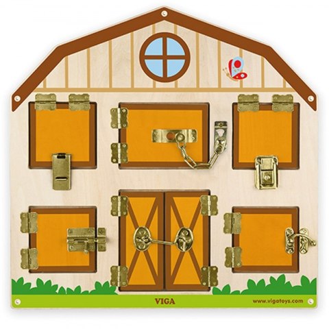 VIGA Drewniana Tablica Farma Otwieranie Zamków Certyfikat FSC