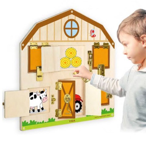 VIGA Drewniana Tablica Farma Otwieranie Zamków Certyfikat FSC