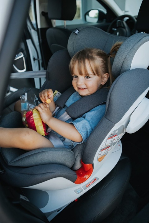 Space-fix fotelik 4baby isofix top tether 0-36kg Siedzisko 360 stopni - GREY