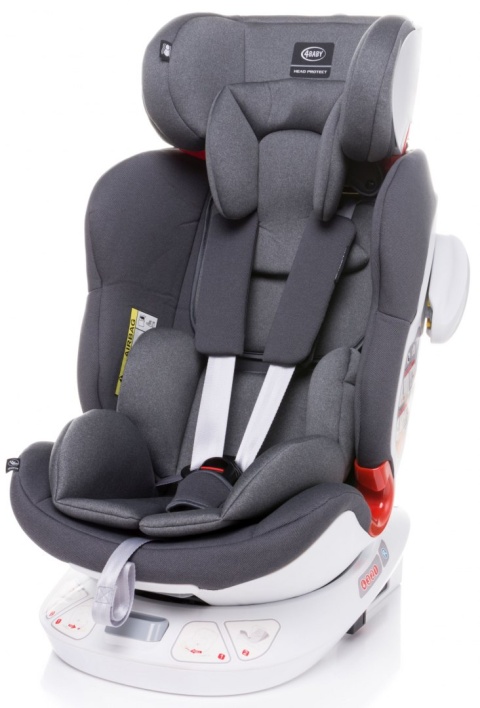 Space-fix fotelik isofix 4baby top tether 0-36kg Siedzisko 360 stopni - RED